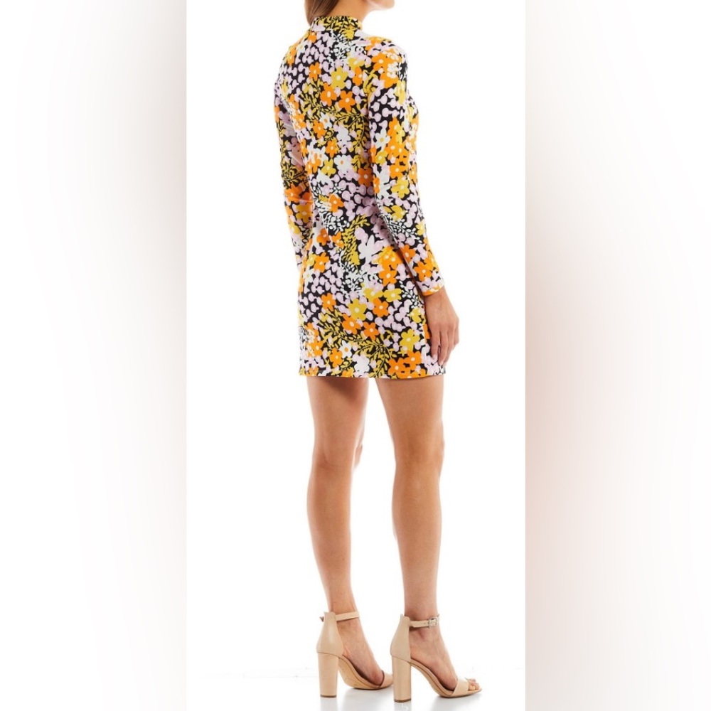 TED BAKER DELILHH MINI DRESS IN BLACK